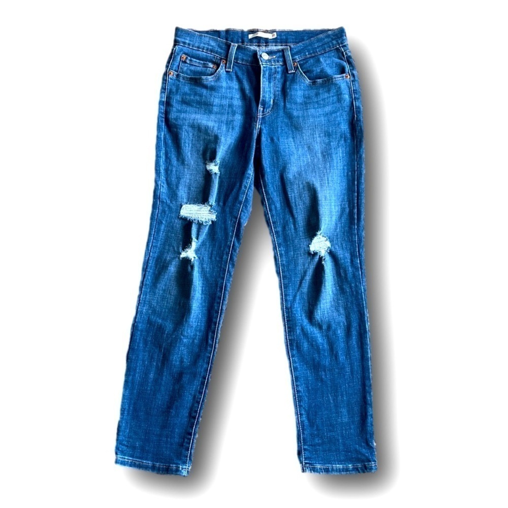 Levi’s Boyfriend Destroyed Jeans 27 stretch